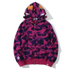 Kids Camouflage Hoodie - Pink and Purple
